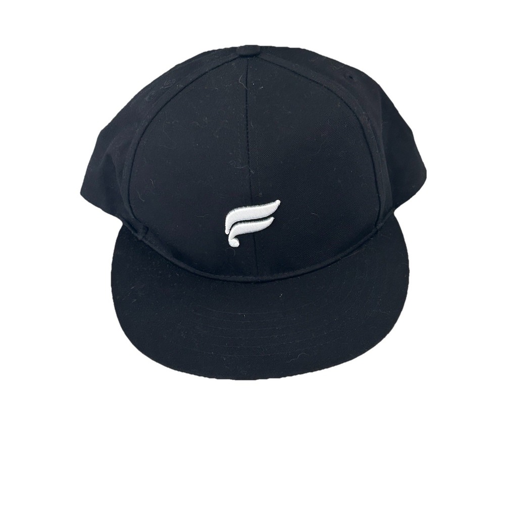 Fabletics Hat Cap Snap Back Trucker Black‎ White Mesh Breathable One Size Mens